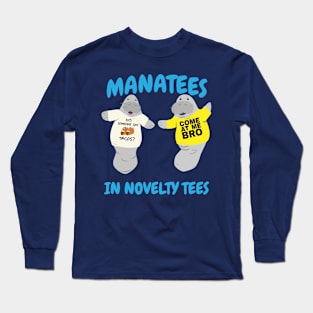 Manatees Wearing Novelty T Shirts Long Sleeve T-Shirt